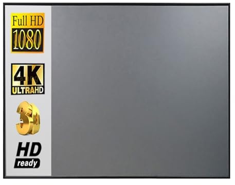 Projektionsleinwand, Vorhang Anti-Licht Projektor Bildschirm 16:10, 100 120 Zoll Tragbare Reflektierende Stoff Tuch 3D HD for Home Outdoor Büro für Heimkino(40 inch)