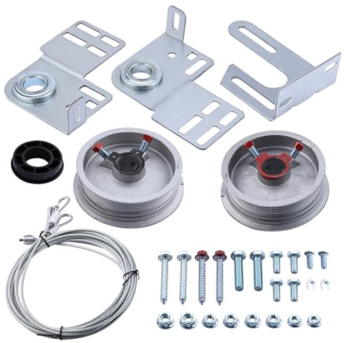 Patioer Garagentor-Torsionsfeder-Set für 2,1 m hohe Garagentore – robuste Kabel, Trommeln, Mittelhalterung, kompatibel mit Verlängerung, EZ – Set & Torque-Master-Systemen