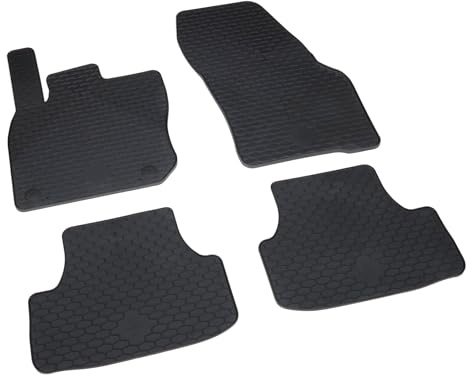 Volkswagen 2GV061550041 Gummi Fußmatten 4X Allwettermatten Plus-Qualität Gummimatten, schwarz