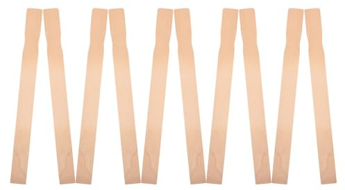 Lurrose 15pcs Birch Wood Paint Stir Sticks 12-inch Paint Mixing Stirrers for DIY Crafts, Pigment Stirring Tools, Garden Plant Labels, and Library Marker Wood Craft Sticks