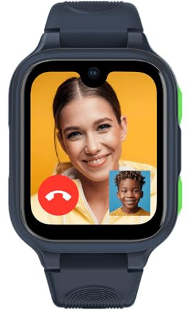 ICE-WATCH – Ice Kids 4G 2.0 Blue – Blaue 4G-Smartwatch mit Standortbestimmung für Jungen mit Silikonarmband – 025269 (40 mm) – Standortbestimmung über mitgelieferte SIM-Karte und Vertrag – GPS