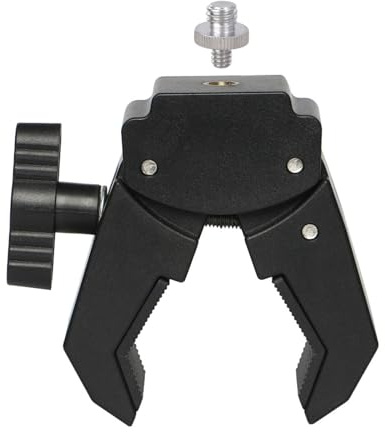 YPBEW Zweck Kamerahalterung Klemme mit 10,2 cm (4 Zoll), 3/8 Zoll Schraube für Fitnessstudio, Motorrad, Fahrrad, Motorrad, Live-Streaming-Klemme, Zubehör