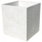 AnaParra Jardinera Cuadrada de hormigón Piedra Lavada Mármol, para Exterior Luisa 40X40X48cm.Blanco 55l. | 39Kg