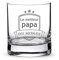 AMAVEL Verre Tumbler Droit de Dégustation pour Whisky, Rhum, Cognac avec Gravure, Blason pour Papa, 320 ML