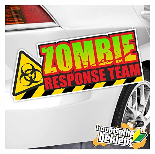 Kiwistar - Autoaufkleber - Zombie Response Team - für Auto, Laptop, Fahrrad, LKW, Motorrad Aufkleber mehrfarbig Sticker Decal