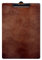Bütic Holz Klemmbrett Standardform Clipboard A4 aus 3 mm Birkensperrholz und mit widerstandsfähigem Klarlack versiegelt, Farbe:Nuss Dunkel