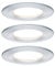Paulmann 93462 Einbauleuchte LED Coin Nova rund 6,5W Alu 3er-Set starr IP44 spritzwassergeschützt