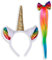 WIDMANN MILANO PARTY FASHION W Ensemble de déguisement licorne, serre-tête et queue, créatures mythiques, licorne, fête à thème, carnaval