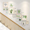 LLF Bilderrahmen Treppe Multi Holz Bilderrahmen Set 18pcs Kreative Hintergrund-Wand Kombination Dekoration