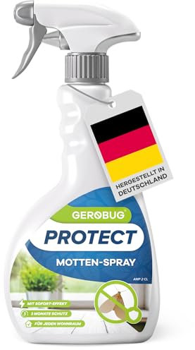 Anti Motten-Spray 500 ml - Motten schnell & effektiv loswerden mit Langzeitwirkung - Mottenmittel für Lebensmittelmotten & Kleidermotten - Motten bekämpfen Alternative