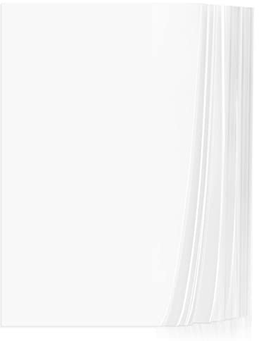 Pergamentpapier, Cridoz, 50 Blatt, Pergamentpapier, Transparentpapier, 21,6 x 27,9 cm, 115 g/m², durchscheinend, klares Papier, zum Drucken von Skizzieren, Zeichnen, Animationen