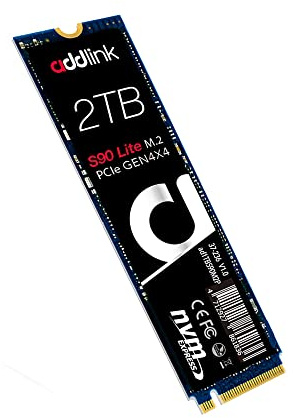 addlink SSD PCIe Gen 4x4 NVMe M.2 2280 S90 Lecture 5000 Mo/s Écriture 4400 Mo/s Disque SSD interne 2 To