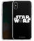 DeinDesign Slim Case extra dünn kompatibel mit Apple iPhone XS Silikon Handyhülle transparent Hülle Darth Vader Star Wars Logo