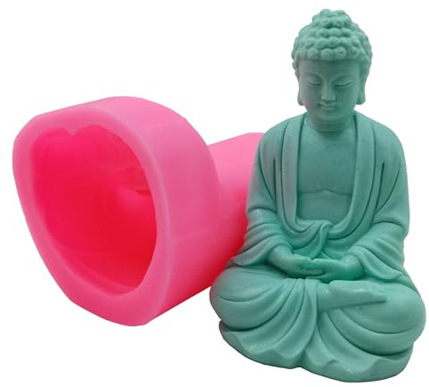 Molde de silicona de gran tamaño para hacer velas artesanales de resina decoradas artesanales moldes de yeso y cemento estatua moldes de silicona