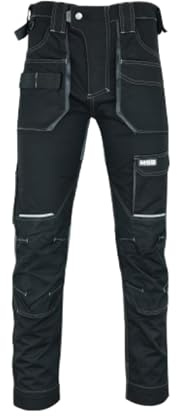 MS9 Mens Cargo Combat Slim Fit Stretch Spandex Elasticated Flexible Work Working Trouser Trousers Pants Jeans