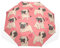 Regenschirm Liebe Herz Mops Hund Tier Winddicht 3 Falten Regenschirm für Frauen Männer Mädchen Jungen Unisex Ultraleicht Outdoor Reise Kompakter Regenschirm