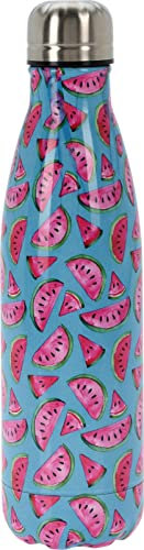 Isolierflasche aus Edelstahl - Vakuum-Isolierte Trinkflasche für kalte und heiße Getränke - 500 ml - Hält bis zu 12 Stunden kalt und 6 Stunden heiß (Melonen)