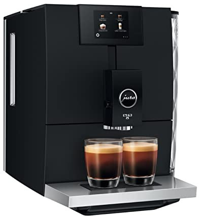 Jura ENA 8 Bean To Cup Fully Automatic Coffee Machine, Full Metropolitan Black