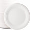 CafeTEq Bagasse Heavy-Duty White Round Plates Super Rigid Disposable Eco Plate Biodegradable & Compostable Perfect for Parties (9 Plates x 50pcs)