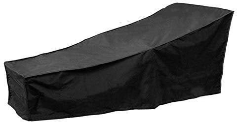 Dous Gartenliege Abdeckung Schutzhülle Abdeckplane Schutzplane Abdeckhaube Mit Wasserdicht, Winddicht, UV-Beständiges, Schwerlast 600D Oxford Gewebe Schutzhülle Für Sonnenliege Liegestuhl Deckchair
