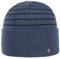 LIERYS Organic Cotton Umschlagmütze - Mütze Beanie - Stricklook - Nachhaltige Baumwollmütze - Unisex - Herbst/Winter blau One Size