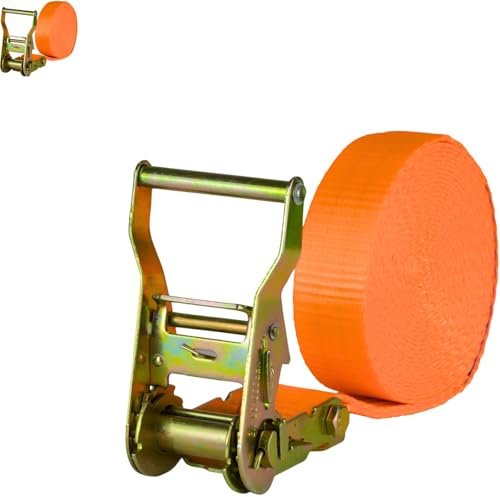 Safetytex Spanngurt 2t 6m 1000kg 2000 kg daN Zurrgurte einteilig LKW Anhänger 2 to 6 Meter (2 Stück)