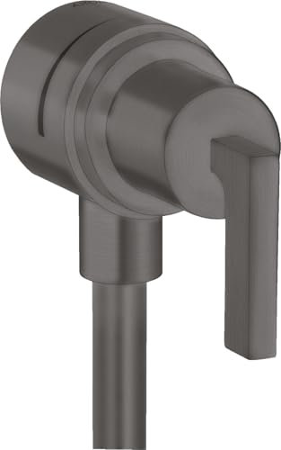 hansgrohe AXOR Citterio hansgrohe Fixfit Stop Absperrventil mit Hebelgriffen, 39882340, Farbe: Brushed Black Chrome