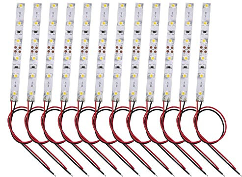 HUAZIZ 12 pcs 6-LED Hausbeleuchtung, 5cm Warmweiss mit Kabel 20cm 12-18V, Modellbau Led Beleuchtung, Modellbau Beleuchtung, beleuchtung modelleisenbahn