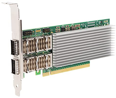Gigabit-Netzwerkkarte, 100G SFP28 Glasfaser-NIC PCIe 4.0x16 E810-Chip-Netzwerkadapter, PCI-Express-Netzwerkkarte