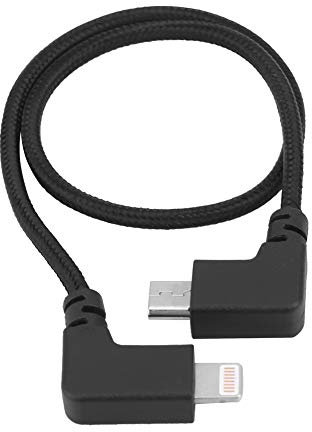 Aoutecen Fernbedienungs-Datenleitung, leichtes RC-Controller-Kabel aus robustem Nylon für Spark(Für iOS)