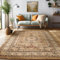 SIMPEX Orientalischer Teppich Wohnzimmer, Schlafzimmer, Esszimmer, Läufer, Flur Boho Teppich Kurzflor Weich 12 mm Carpet Orient, Beige, 120 x 170 cm