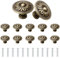 YSDMY 12 Pcs Antique Bronzy Cabinet Knobs,Vintage Cabinet Handles Cupboard Handles 30mm Retro Bronze Drawer Pull Knobs, Pull Handle for Cupboard Wardrobe Furniture Hardware
