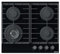 Edesa Placa de Gas Butano EGG-6041 TITRCIB 4 Quemadores 2 Parrillas Hierro 1 Quemador Triple Corona (4Kw) Mandos Frontales Encendido Electrónico Sistema Seguridad Potencia 8,5 kw Color Negro