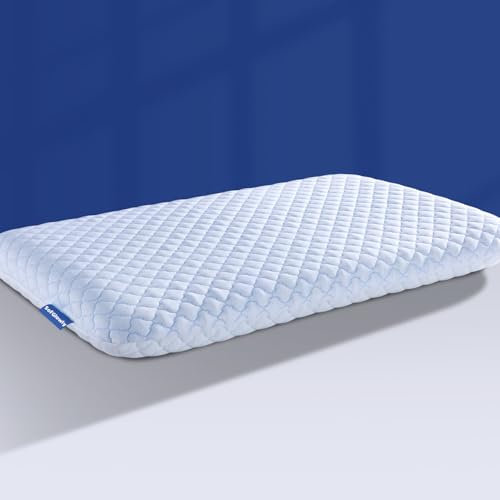 SofGlowly Ultradünnes, flaches Kissen zum Schlafen, kühlendes Memory-Foam-Kissen, 7 cm Höhe, ultradünnes Kissen, schlankes Bettkissen für Bauch- und Rückenschläfer, Standardgröße, 40,6 x 63,5 cm