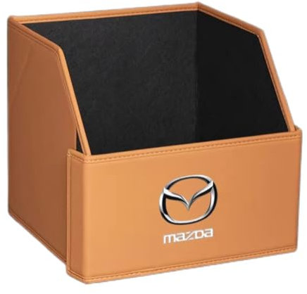 RIKCAT Auto Kofferraum Organizer für Mazda Tribute, Kofferraumtasche Aufbewahrungsbox Zusammenklappbarer Wasserdicht Leder Zubehör,D-S
