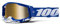 100% Racecraft 2 MX Offroad-Brille, Blau mit verspiegelten Goldgläsern
