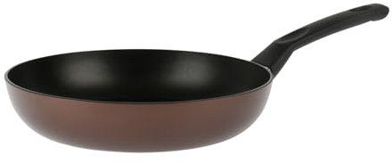 Sitram 713655 Poêle Aluminium Pressé EBENE Marron Ø 26 cm H 5,5 cm - Revêtement anti-adhésif Whitford Xylan sans PFOA, Manche thermorésistant soft touch - Tous feux dont induction
