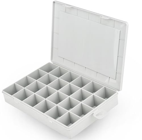 Lemuel's Lockdown Heavy Boîte de rangement pour petites pièces – Boîte de rangement pour petites pièces, boîte de rangement, organisateur d'outils – Idéal pour l'atelier et les loisirs | Boîte à vis