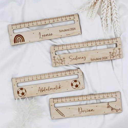 Lesehilfe Schulanfang Geschenk - Einschulung Schulkind - Lesen Lernen - Lineal - Schulbedarf Schulstart 1. Klasse Personalisiert mit Wunschname