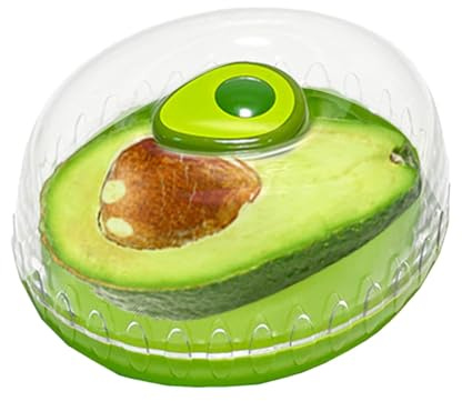 Rurunklee Fresh Saver Frischhaltedose mit transparentem Deckel für Avocado, hält und Gemüse länger frisch