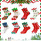 Qintora 8 Paires Chaussette de Noel, Chaussette de Noël Femme Homme, Fantaisie Chaussettes, Chausette Noel Motif Fantaisie de Noël, Taille 35-41