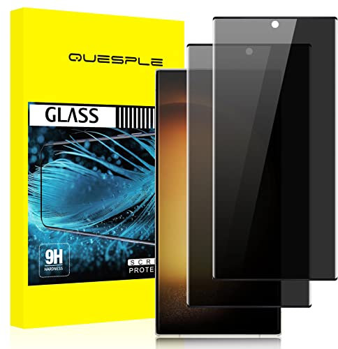 QUESPLE [2 Pièces] Verre Trempé Anti Espion pour Samsung Galaxy S23 Ultra