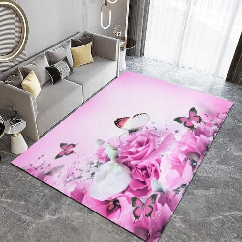3D Druck Teppich Für Wohnzimmer, Schlafzimmer & Kinderzimmer – Rutschfester, Weicher Polyester Kurzflor Teppich, Ideale Bodenmatte Für Spielzimmer, Wohnraumdekoration 160 X 230 cm -A-130423-566119758