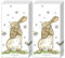 20 einzelne Taschentücher Ostern Liebevolle Hasenfamilie. 2 Packungen mit 10 einzelnen Papiertaschentücher bedruckt als Geschenk.