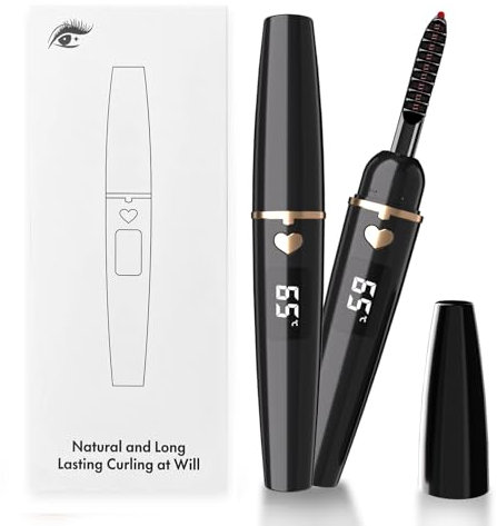 EYECURL Heated Lash Curler- Heated Eyelash Curler 10s Fast Heating Up,No Pinching for Lifted Lashes 24 Hours, Portable Electirc Lashes Curler (Moonless Night, X8-132MM)