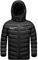 KODMNSW Unisex Kinder Beheizbare Jacke Heizjacke Wärmejacke mit 3 Temperaturstufen Daunenjacke mit Heizung Winterjacke Jungen Mädchen Beheizbarer Puffer Hoodie Jacke Schwarz 15 Jahre