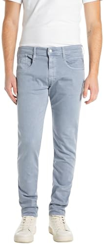 Replay Anbass Men's Slim Fit Jeans, 781 Perwinkle, 34 W/32 L