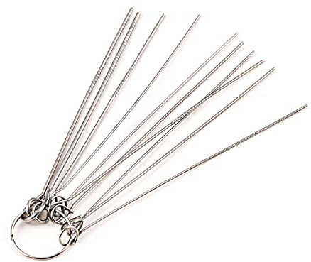 jiingekk Lima per scanalature, lime per capotasto per ponticello per chitarra, aste in acciaio inox, strumento di riparazione per liutai