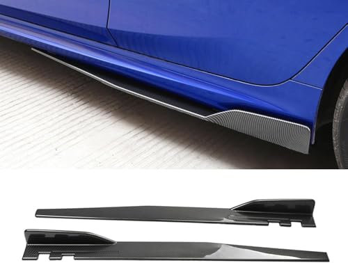 DJWISLQSA Auto Seitenschweller für Mercedes-Benz GLC (2015 2016 2017 2018 2019 2020 2021 2022 2023 2024), Diffusor Spoiler Auto Seitenschweller Auto Zubehör,Carbon Fiber