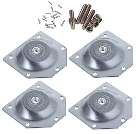 Lurrose 6 Teiliges Mutternset Beinstreben Hardware Abgewinkelte Schraube Beinplatte Verstellbare Möbelbeine Hohe Möbelbeine Tischbeine Sofa Konischer Polsterverbinder